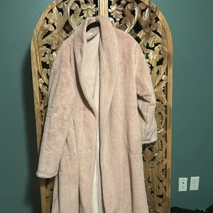 Plush Minky Couture robe pink